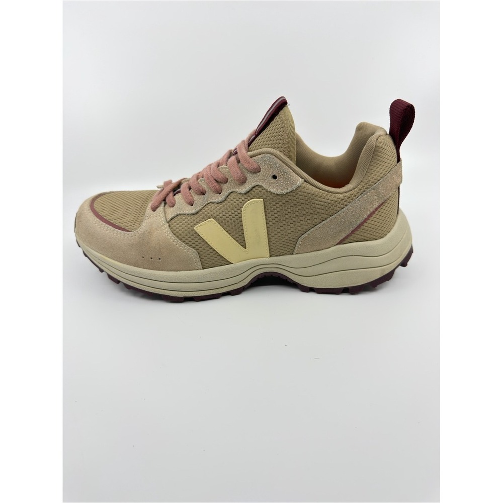 Veja Venturi Alveomesh Sneakers Mens 9.5 Tan Burgundy Trail Runners - Picture 5 of 11
